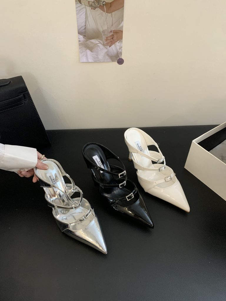 2024 New Pointed Toe Slip On High Heel Shoes for Women 35-40