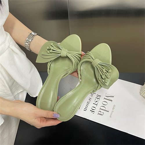 2025 New Bohemian Slip-On High Heel Sandals for Women